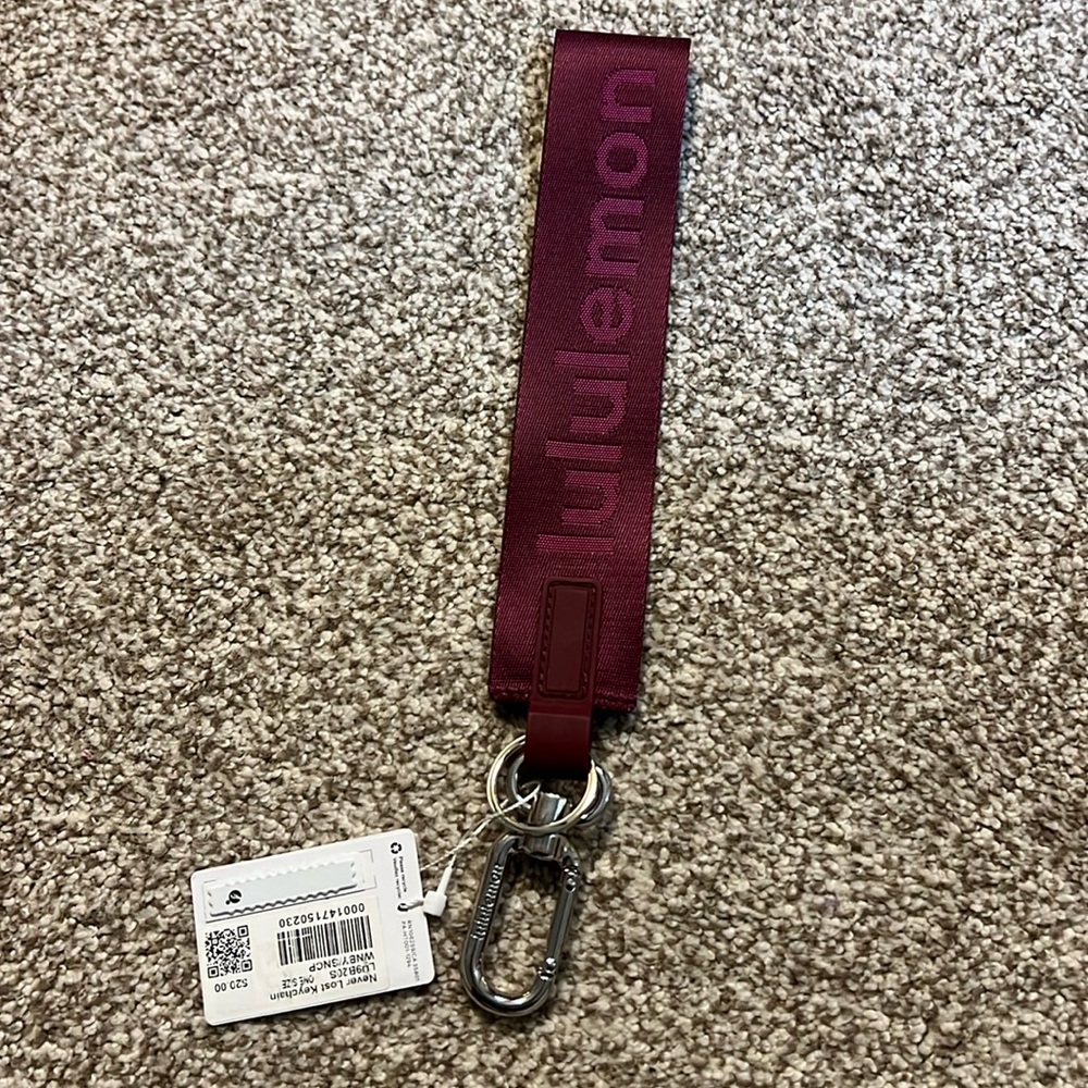 Lululemon Never Lost Keychain